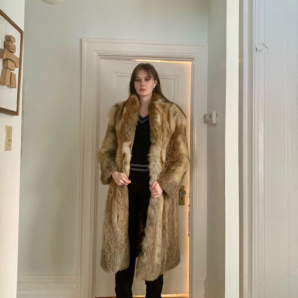 Fox vintage fur coat